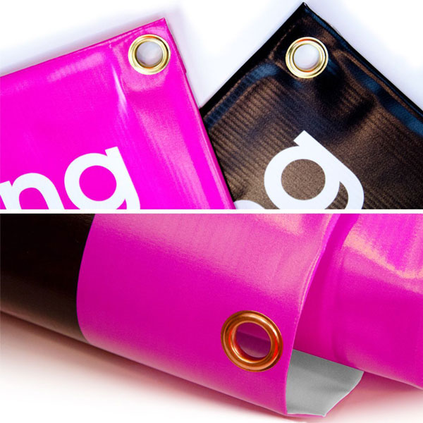 Letreiros em Lona com Ilhós 380g/m² Tinta UV