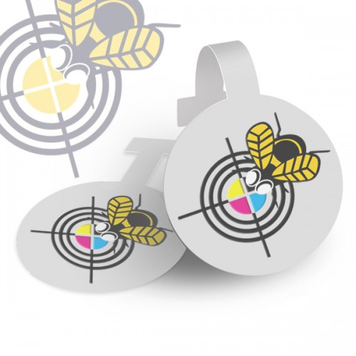 Wobbler Circular Pequeno PVC 0,3mm 10x10cm
